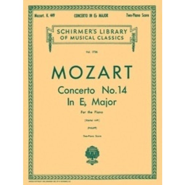 Schirmer Mozart - Concerto No. 14 in Eb, K. 449 (NFMC)