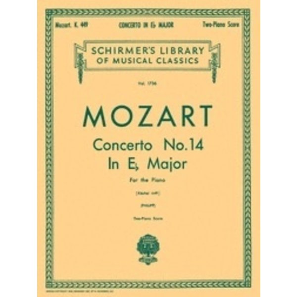 Schirmer Mozart - Concerto No. 14 in Eb, K.449