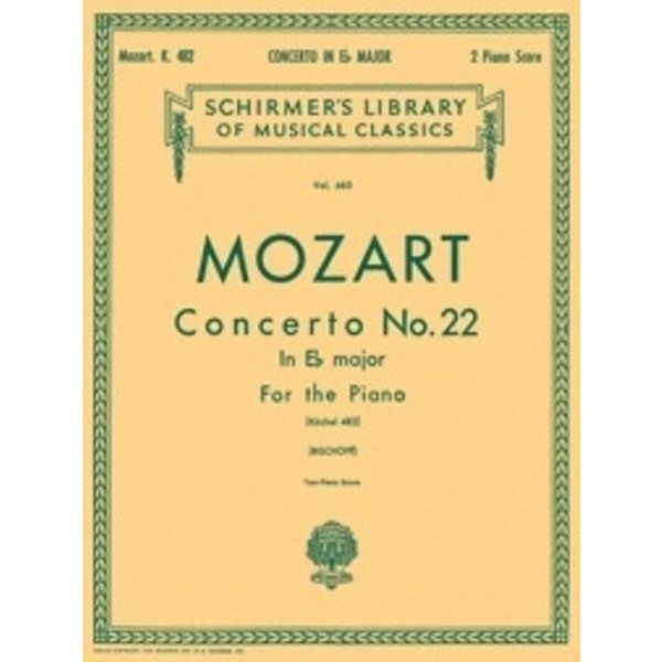 Schirmer Mozart - Concerto No. 22 in Eb, K. 482 (NFMC)