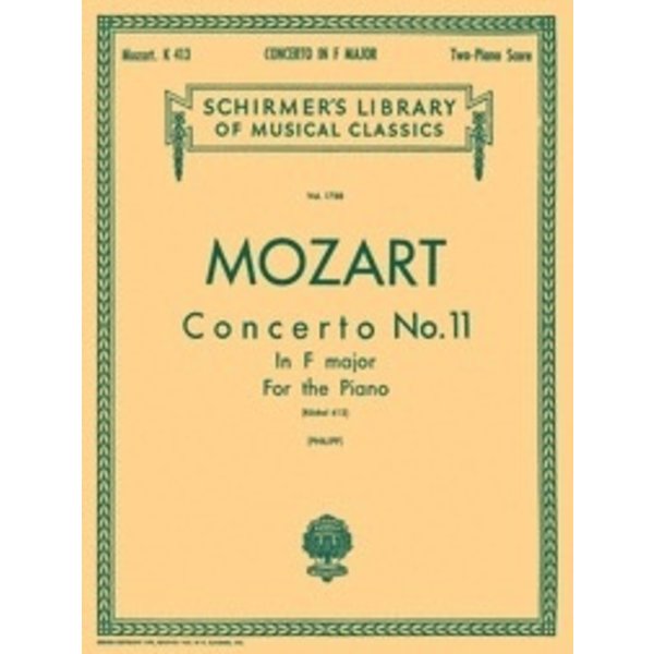 Schirmer Mozart - Concerto No. 11 in F,  K. 413 (NFMC)