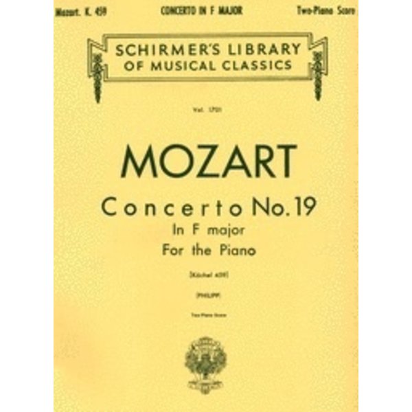 Schirmer Mozart - Concerto No. 19 in F, K. 459 (NFMC)