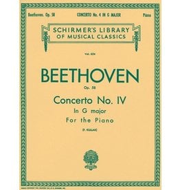 Schirmer Beethoven - Concerto No. 4 in G, Op. 58 (NFMC)