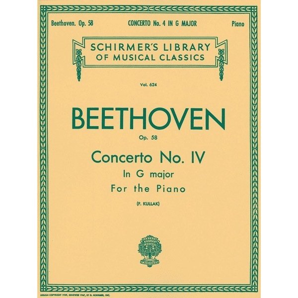 Schirmer Beethoven - Concerto No. 4 in G, Op. 58 (NFMC)