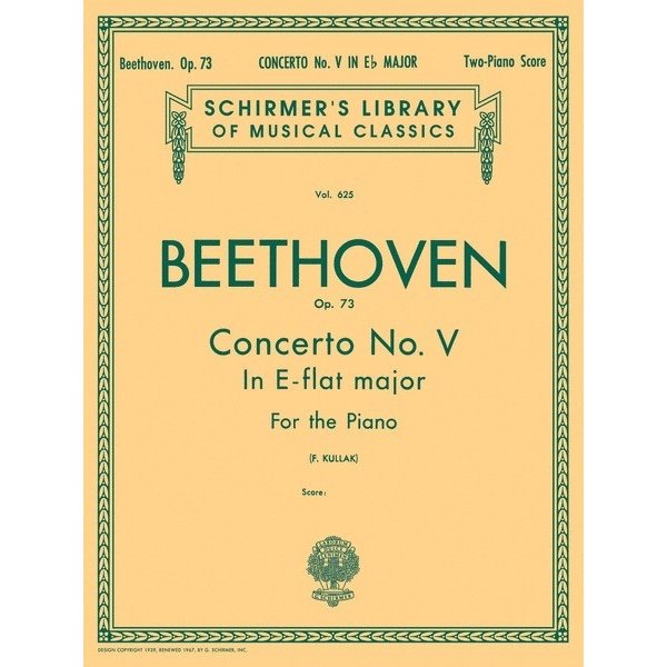 Schirmer Beethoven - Concerto No. 5 in Eb (Emperor), Op. 73 (2-piano score)