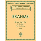 Schirmer Brahms - Concerto No. 1 in D Minor, Op. 15 (NFMC)