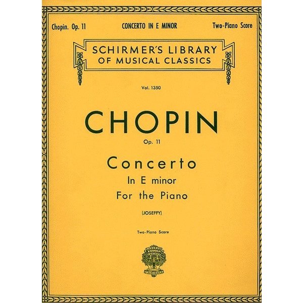 Schirmer Chopin - Concerto No. 1 in E Minor, Op. 11 (NFMC)