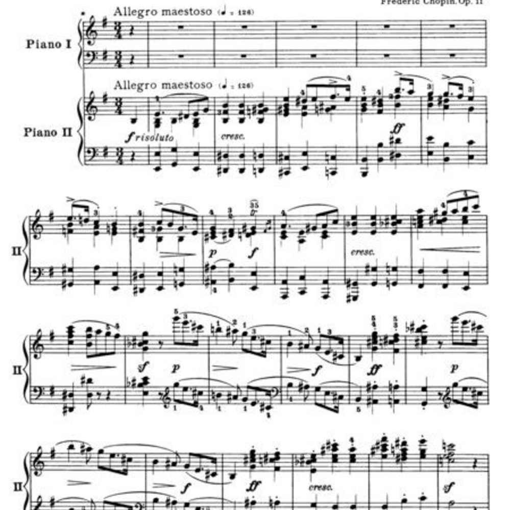 Chopin - Concerto No. 1 Minor, Op. 11 - PianoWorks, Inc