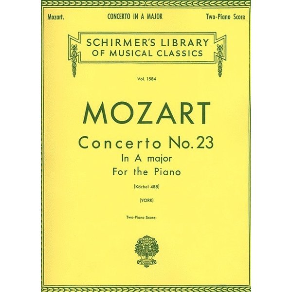 Schirmer Mozart - Concerto No. 23 in A, K.488