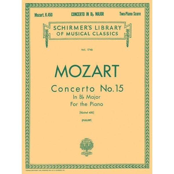 Schirmer Mozart - Concerto No. 15 in Bb, K. 450