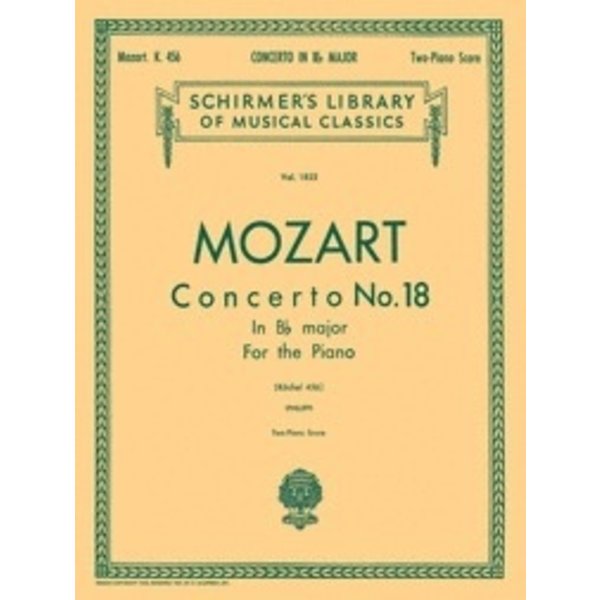 Schirmer Mozart - Concerto No. 18 in Bb, K.456 (NFMC)