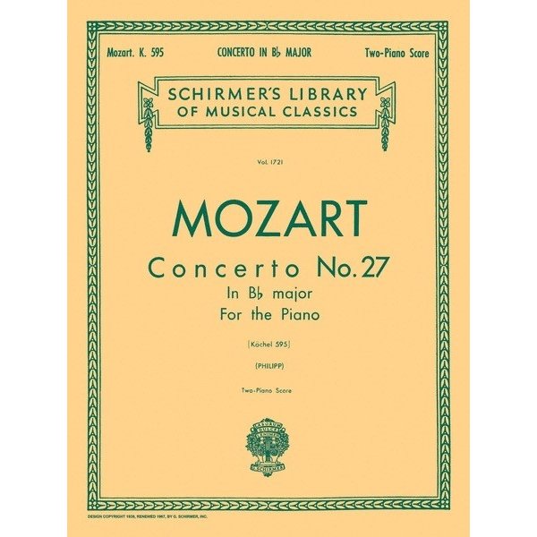 Schirmer Mozart - Concerto No. 27 in Bb, K.595 (NFMC)