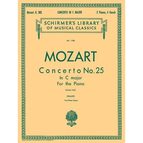 Schirmer Mozart - Concerto No. 25 in C, K.503 (NFMC)