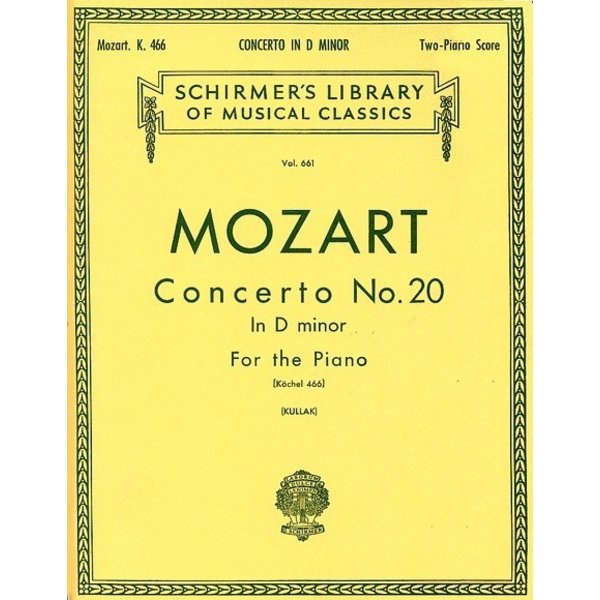 Schirmer Mozart - Concerto No. 20 in D Minor, K.466 (NFMC)