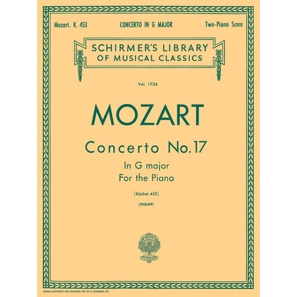 Schirmer Mozart - Concerto No. 17 in G, K. 453 (NFMC)