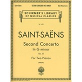 Schirmer Saint-Saëns - Concerto No. 2 in G Minor, Op. 22