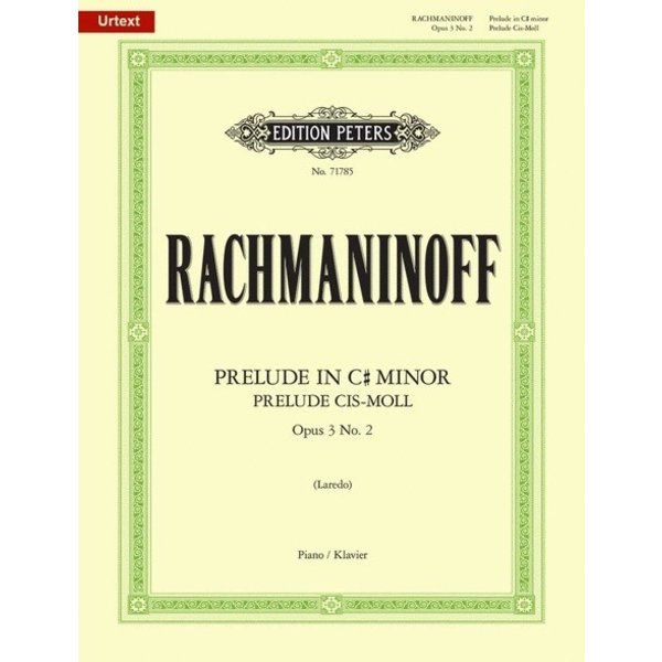 Edition Peters Rachmaninoff, Prelude Op.3 No.2 in C# Minor