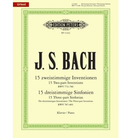 Edition Peters 15 Two-Part Inventions BWV 772-786 / 15 Sinfonias (Inventions) BWV 787-801