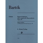 Henle Urtext Editions Bartok - Improvisations on Hungarian Peasant Songs