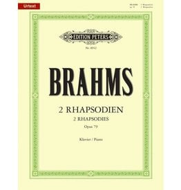 Edition Peters Brahms - 2 Rhapsodies Op.79
