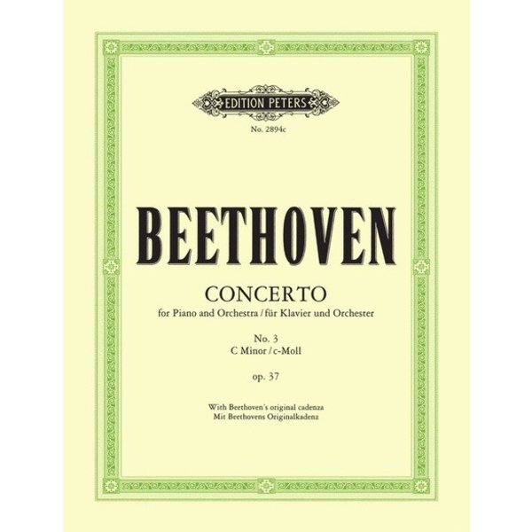 Edition Peters Beethoven - Concerto No. 3 in C minor Op. 37