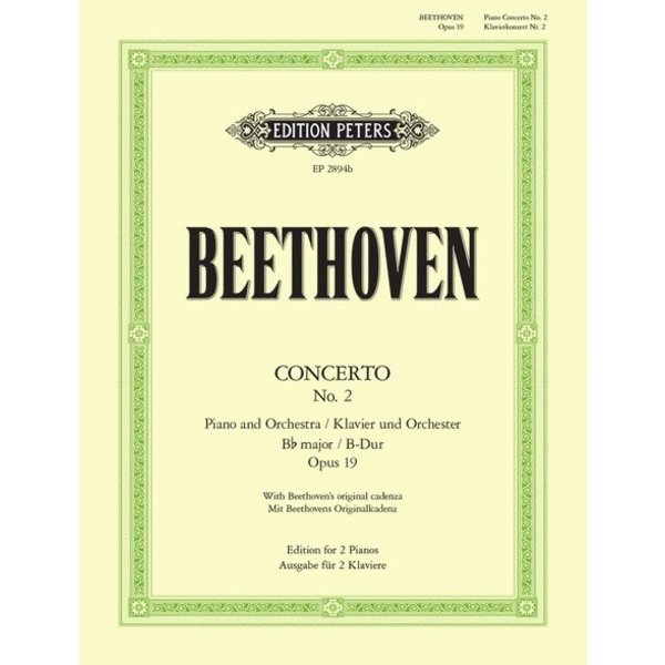 Edition Peters Beethoven - Concerto No. 2 in Bb Major Op. 19