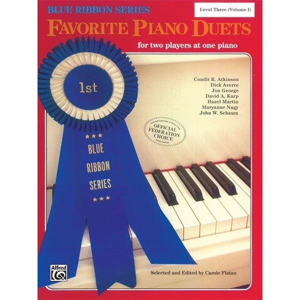 Alfred Music The Blue Ribbon Series: Favorite Piano Duets, Level 3, Volume 1