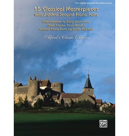 Alfred Music 15 Classical Masterpieces with Added Second Piano Parts