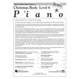 Alfred Music Alfred's Basic Piano Course: Top Hits! Christmas Book 4
