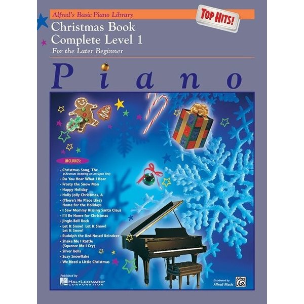 Alfred Music Alfred's Basic Piano Course: Top Hits! Christmas Book Complete 1 (1A/1B)