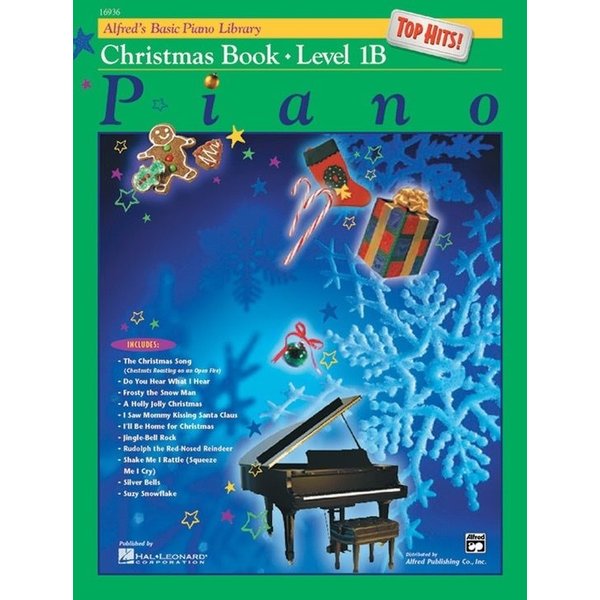 Alfred Music Alfred's Basic Piano Course: Top Hits! Christmas Book 1B