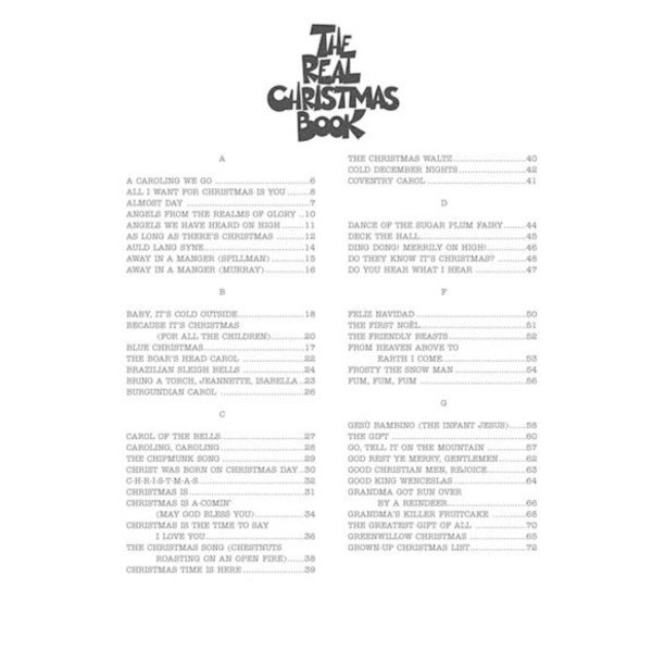 The Real Christmas Book 2nd Edition PianoWorks, Inc