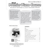 Alfred Music Premier Piano Course: Pop and Movie Hits Book 3