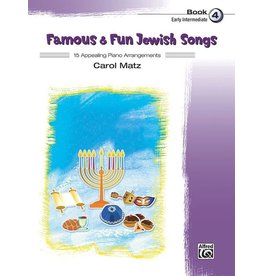 Alfred Music Famous & Fun Jewish Songs Book 4