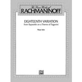 Alfred Music Eighteenth Variation (from Rhapsodie on a Theme of Paganini)