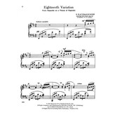 Alfred Music Eighteenth Variation (from Rhapsodie on a Theme of Paganini)