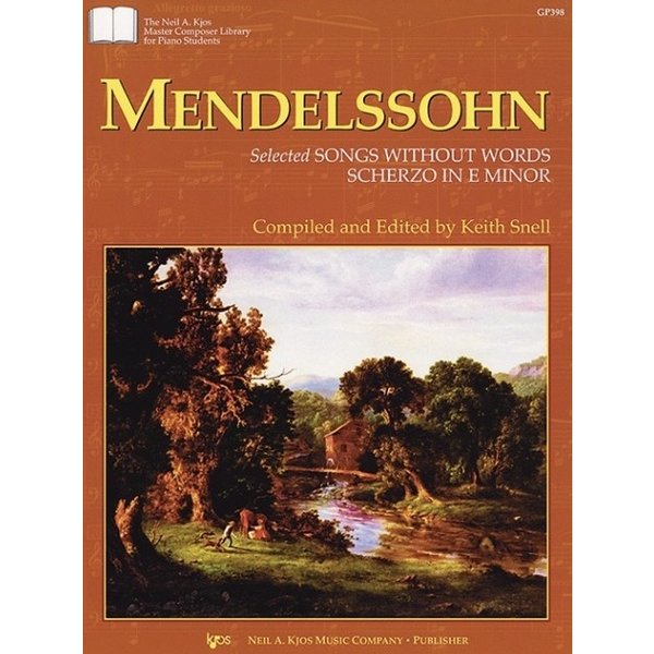 Kjos MENDELSSOHN SELECTED SONGS W/OUT WORDS SCHERZO IN E MINOR