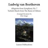 Lauren Publications Beethoven - Allegretto from Symphony No. 7 / Turkish March from the Ruins of Athens