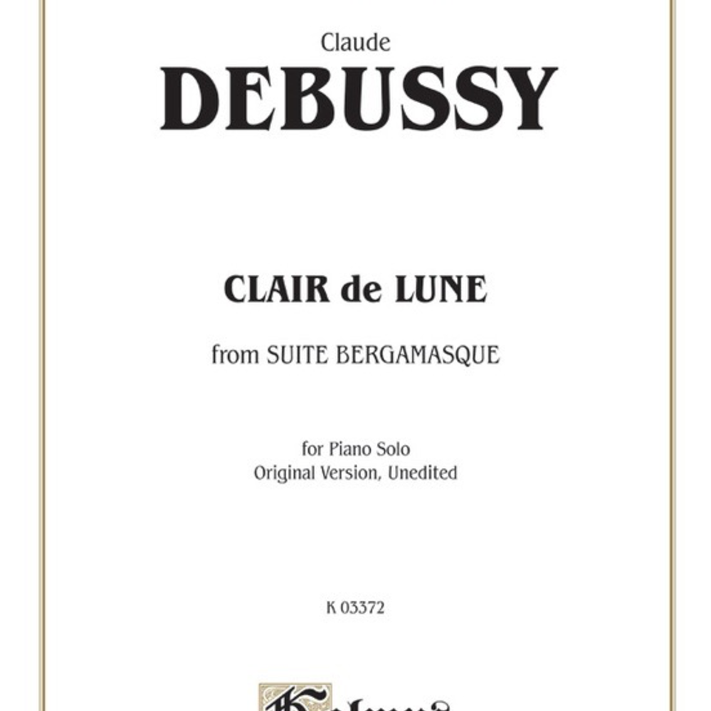 Debussy Clair De Lune From Suite Bergamasque Pianoworks Inc