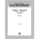 Alfred Music Rachmaninoff - The Piano Works of Rachmaninoff, Volume II: Etudes-tableaux, Op. 33 and Op. 39