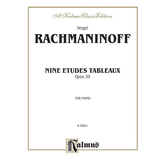Kalmus Rachmaninoff - Etudes Tableaux, Op. 39
