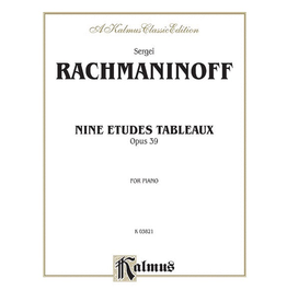 Kalmus Rachmaninoff - Etudes Tableaux, Op. 39