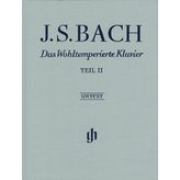 Henle Urtext Editions Bach - The Well-Tempered Clavier Part 2 Hardcover w/ fingering