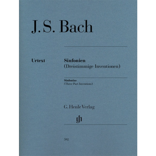 Henle Urtext Editions Bach - Sinfonias (Three Part Inventions) – Revised Edition