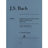 Henle Urtext Editions Bach - Capriccio sopra la lontananza, BWV 992