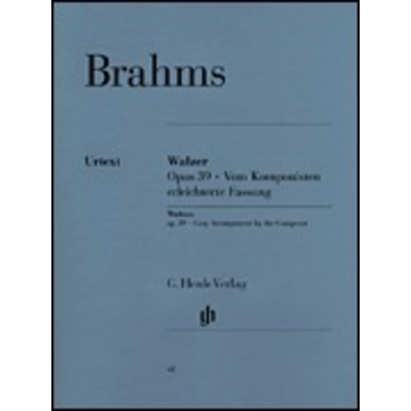 Henle Urtext Editions Brahms - Waltzes Op. 39 Simplified