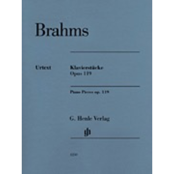 Henle Urtext Editions Brahms - Piano Pieces Op. 119, Nos. 1-4