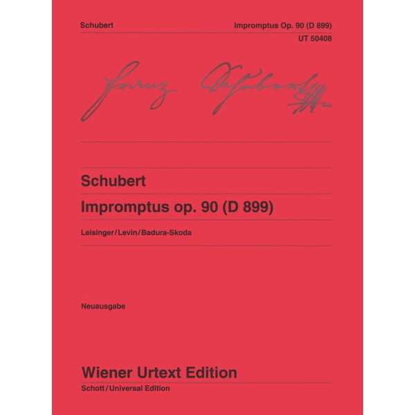Wiener Urtext Edition Schubert - Impromptus Op. 90 D899
