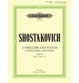 Edition Peters Shostakovich - 24 Preludes & Fugues Op.87 Vol.1