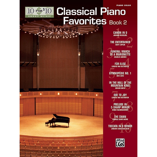 Alfred Music 10 for 10 Sheet Music: Classical Piano Favorites, Book 2