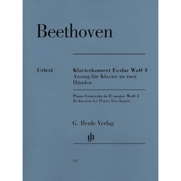 Henle Urtext Editions Beethoven - Piano Concerto in E-Flat Major WoO 4
